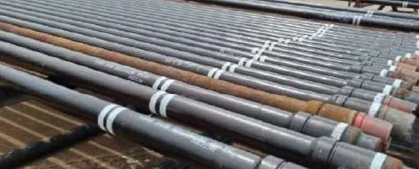 Drill pipe after cleaning and inspection